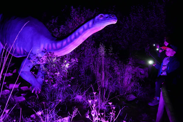Nachts im Dinopark Teufelsschlucht außergewöhnlicher Übernachtungsort